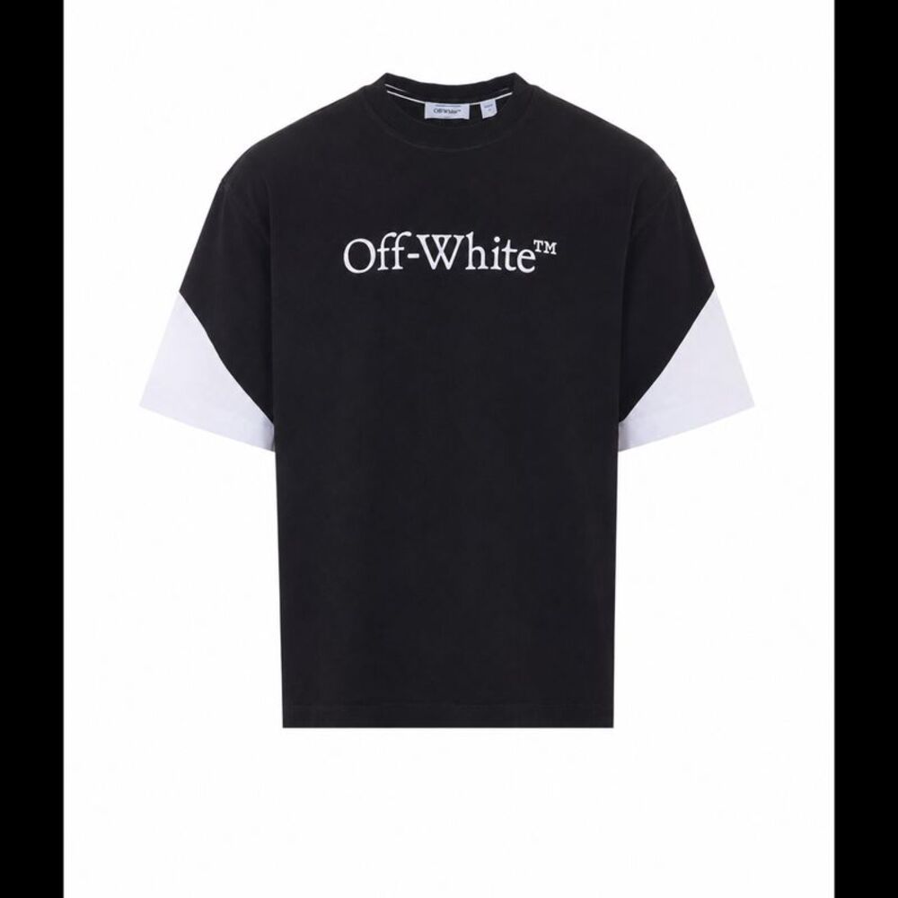 Off White Men Negative Big Bookish Skate T-Shirt